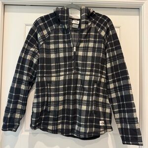 The North Face Black and White Checkered Pullover